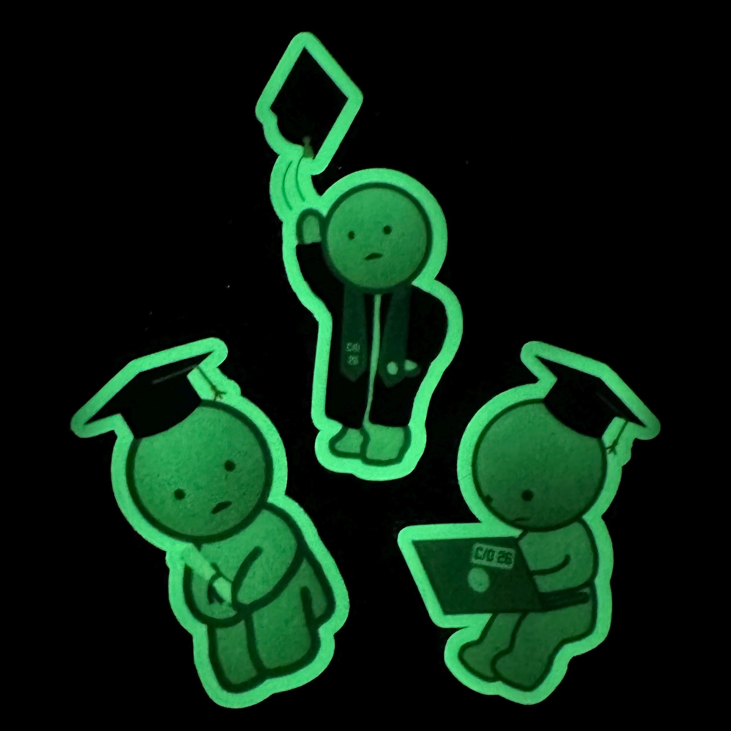 Glow-in-the-Dark Smiski Sticker: Graduation Edition (3-Pack) (2026)